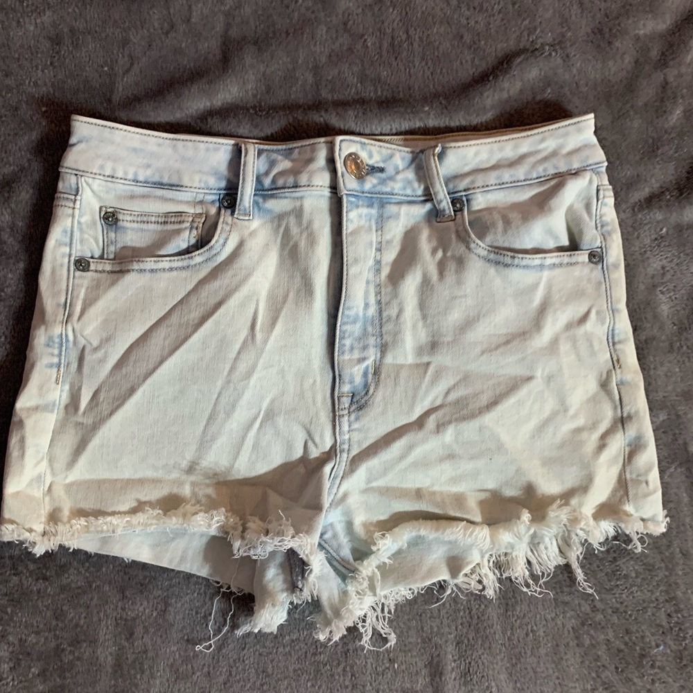 American eagle size 10 super stretch high rise shortie shorts